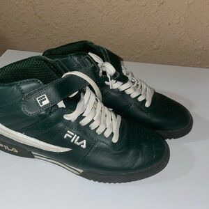 Fila Dark Green Sneakers with White Details